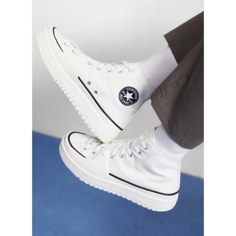 NWT Converse Chuck Taylor All Star High Construct Sneakers White SZ 10.5 wom/ 9m